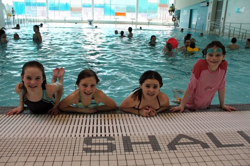 Kids swimming March Break